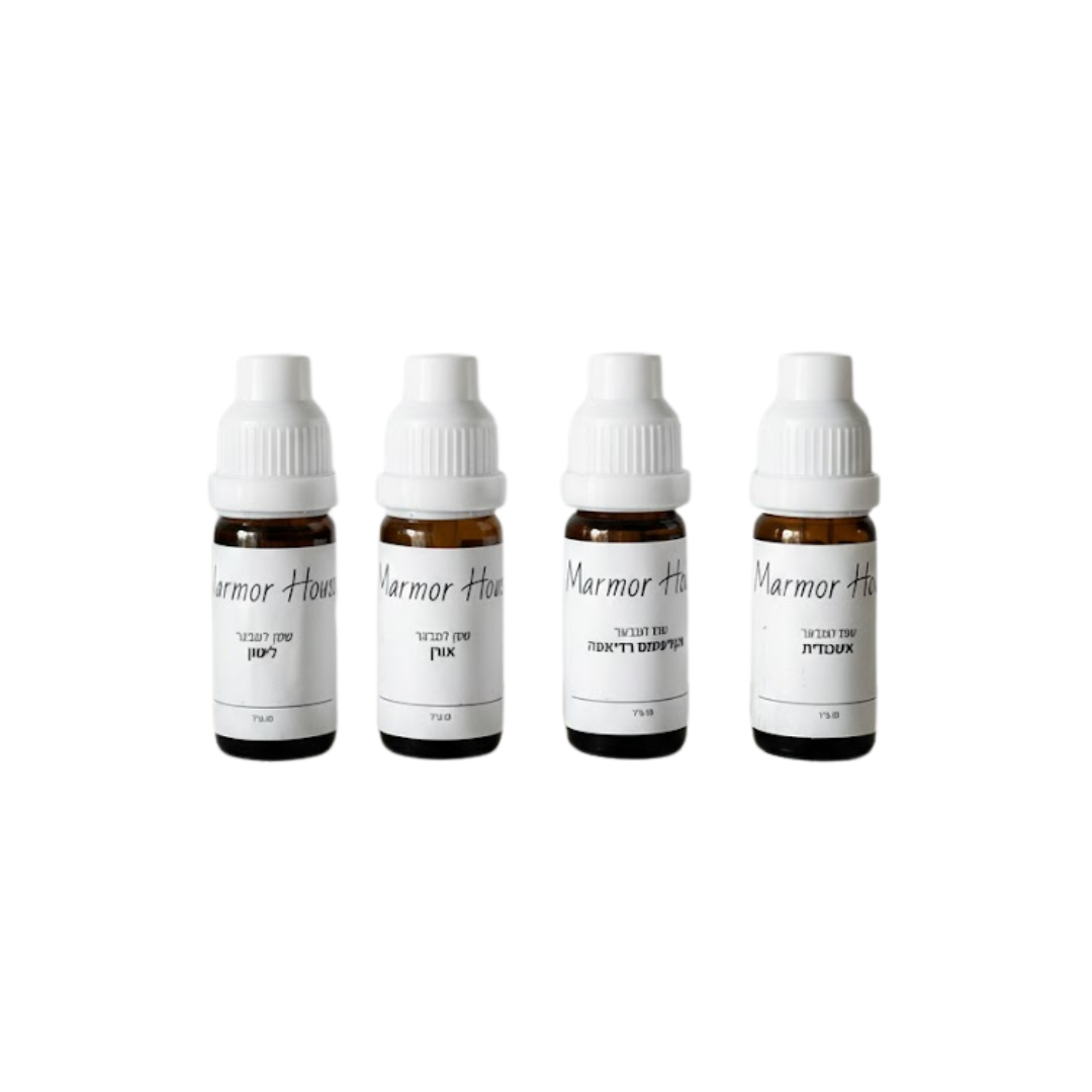 מארז הכולל בתוכו ארבעה בקבוקי שמנים אתריים טהורים למבער, המשלבים ניחוחות מרעננים ליצירת אווירה נעימה, בריאה ומאוזנת בבית ובמשרד. הפתרון המושלם לטיהור האוויר ולהכנסת תחושת חיוניות טבעית לחלל.