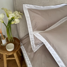 סט מצעים אוקספורד חול - כותנה מצרית - My Store