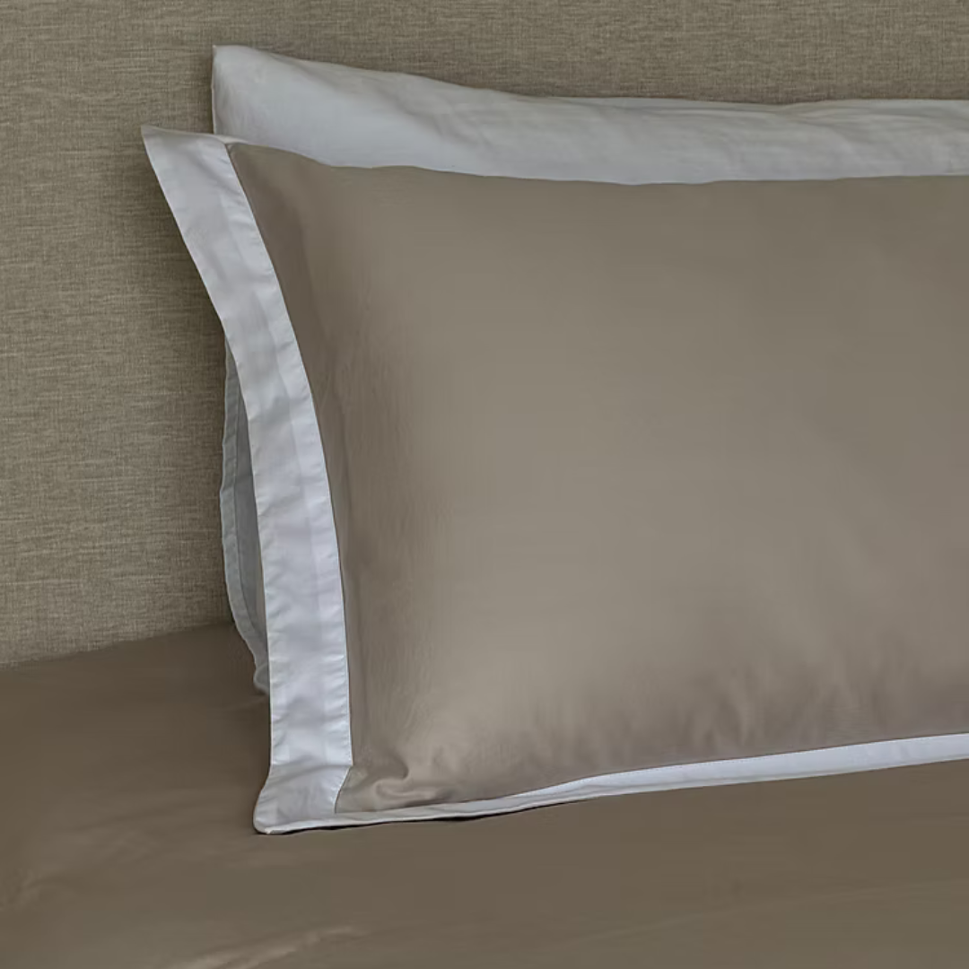 סט מצעים אוקספורד חול - כותנה מצרית - My Store