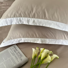 סט מצעים אוקספורד חול - כותנה מצרית - My Store