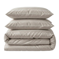 סט מצעים פסים בז' - כותנה מצרית