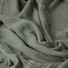כיסוי מיטה רך טטרה רב עונתית העשוי 100% כותנה אורגנית בצבע ירוק זית