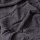 כיסוי מיטה רך טטרה רב עונתית העשוי 100% כותנה אורגנית בצבע אפור