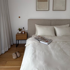 סט מצעים שמנת - כותנה מצרית - My Store